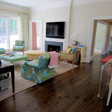 LATTINGTOWN: SELECT WHITE OAK INSTALLED/FINISHED W DARK WALNUT STAIN + TUNG OIL