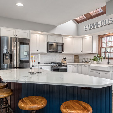 Transitional Two-Tone Kitchen Remodel