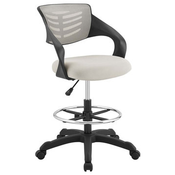 Modern Urban Living Home Business Office Furniture Work Desk Chair, Gray