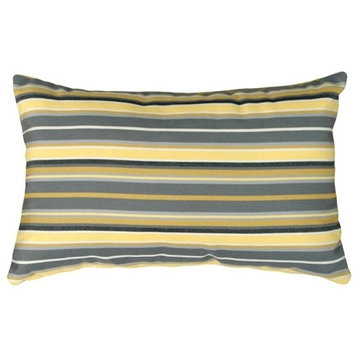 Pillow Decor - Sunbrella Foster Metallic 12 x 20 Outdoor Pillow