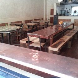 Agno Copper Table Tops & Benches - Dining Tables