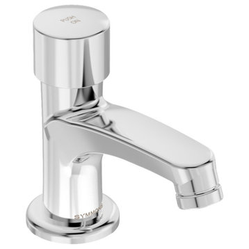 SCOT Single Hole Single Handle Metering Bathroom Faucet, No Additional Items
