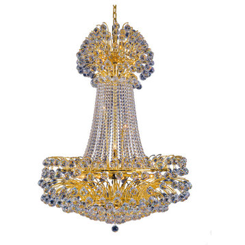Artistry Lighting Sirius Collection Crystal Chandelier 36x48, Gold