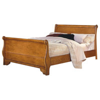 Emma Mason Signature Foxfield Eastern King Sleigh Bed, Caramel Finish NEW0126