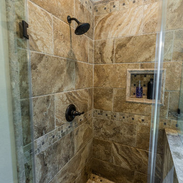 Transitional Full Compact Master Bathroom Remodeling & Design (Shower Overlook)