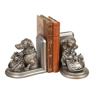 Vintage Wooden Look Fly Reel Bookends