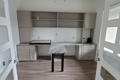 Example of a trendy home design design in Dallas