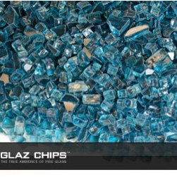 1/4 Inch Aqua Blue Fireglass (10lbs) - Fire Pits