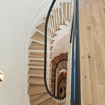 Project #131 | Three-Story Elliptical Staircase in Historic Home