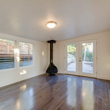 Mid-century modern fireplace