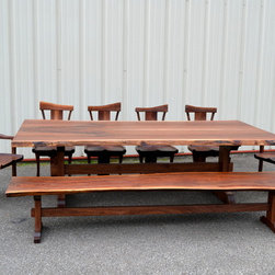 Live Edge Walnut Dining Set - Dining Sets