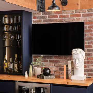 South Loop Loft Kitchen Remodel | Industrial Brick & Timber | Chicago