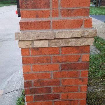 Stone and brick Mailbox Wildwood
