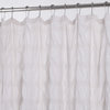 Pale Pink Modern Striped Crinkle Shower Curtain