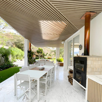 Custom Porch and Hearth