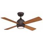 Fanimation Fans - Fanimation Fans FP7644DZ Kwad - 44" Ceiling Fan with Light Kit - Fanimation continues to elevate the style you've cKwad 44" Ceiling Fan Dark Bronze Cherry/D *UL Approved: YES Energy Star Qualified: n/a ADA Certified: n/a  *Number of Lights: Lamp: 1-*Wattage:18w LED Module bulb(s) *Bulb Included:Yes *Bulb Type:LED Module *Finish Type:Dark Bronze