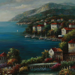 Houses on the Shore - Paintings