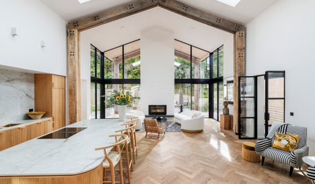 Houzz Tour: Old Barns Become an Airy, Modern-Rustic Home