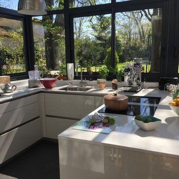 Cuisine sous véranda dans un cadre exceptionnel