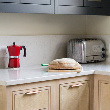 The Wexler rough sawn oak kitchen - wall cabinets