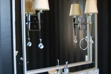 Inspiration for a timeless powder room remodel in Oklahoma City