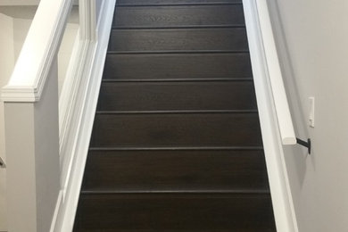 Example of a minimalist staircase design in Edmonton