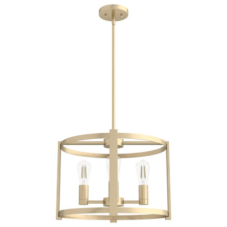 18" Astwood Alturas Gold 4 Light Chandelier Ceiling Light Fixture