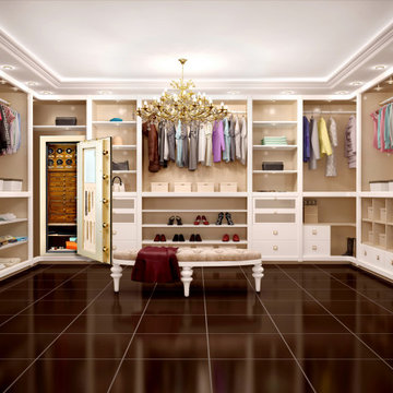 Custom Closet with Jewelry Safe