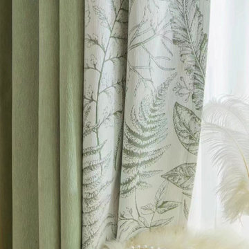 QYFL2302KA 2023 New Arrival Petrel Blue Pink Green Wave Pattern Chenille Ready M