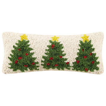 Christmas Trees Hook Pillow