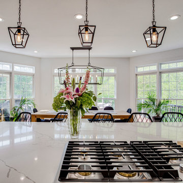 Transitional Two-Finish Kitchen Design Silver Spring, MD