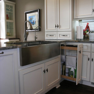 White with Gray and Stainless