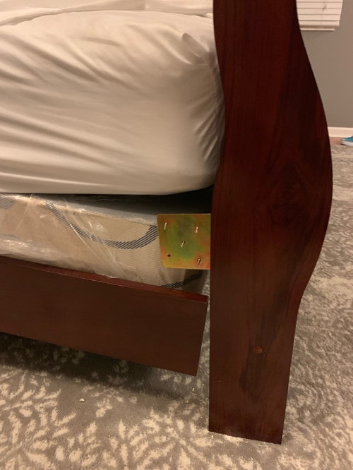 Help With Broken Bed Frame, How To Attach Wood Headboard Metal Bed Frame