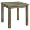 Maklaine Transitional Wood 3PC Occasional Table Set with Lift Top in Oak