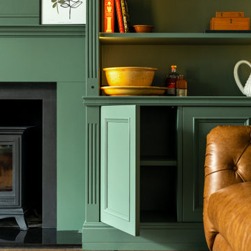 BESPOKE FITTED ALCOVE TV AND STORAGE CABINETS