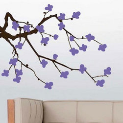 Cherry Blossom Branch Wall Decal - Wall Decals
