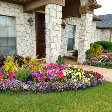 Front Yard Landscaping Project in Prosper