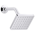 Kohler - KohlerParallel 1.75GPM Showerhead With KatalystTech, Polished Chrome - The Parallel collection is the epitome of understated chic by combining circular shapes within the square design, the balanced versatility of this collection allows it to blend in or stand out depending on your surrounding decor.