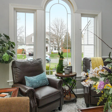 Stylish Windows in Superb Living Room - Renewal by Andersen New Jersey / NYC