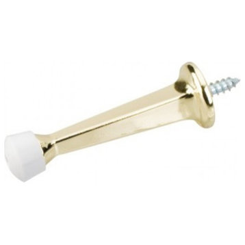 Hardware Resources DS03 3 Inch Solid Standard Fixed Screw In - Polished Brass