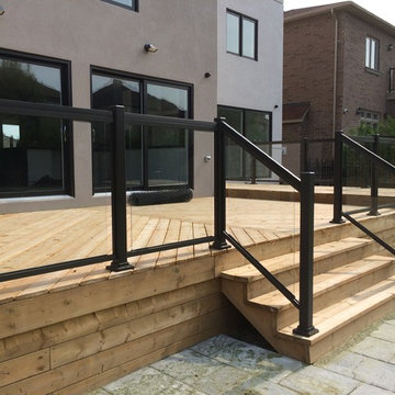 Aluminum and Glass Deck Railings - 108