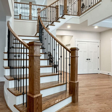 Project #117 | Custom Twist on a Classic L-Shaped Stair