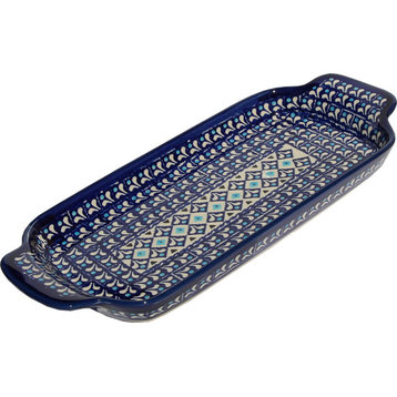 Polish Pottery Bread Tray, Pattern Number: 217a
