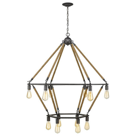 Acclaim Holden 12-Light Chandelier IN10056AGY - Antique Gray