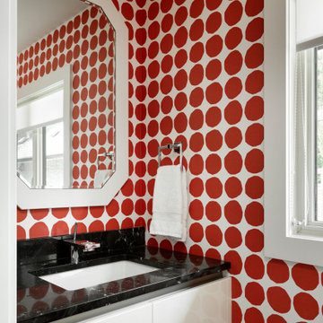 Black White & Red All Over | Calgary Renovation