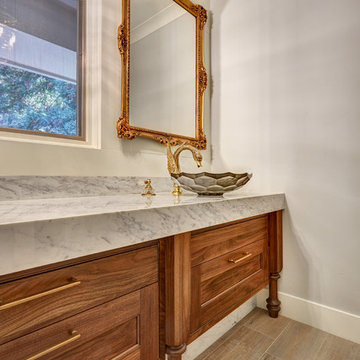 Arden Park Swanky Gold Swan Powder Room
