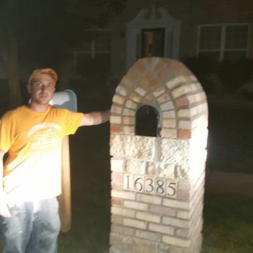 Stone and Brick Mailbox in Florissant, Mo