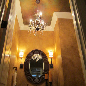 Dramatic Faux in Powder Room
