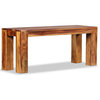 Vidaxl Bench Solid Sheesham Wood 43.3"x13.8"x17.7"