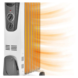 1500W Oil Filled Radiator Heater Portable Space Heater W/ 3 Heat Settings -  Space Heaters - by Dot u0026 Bo | Houzz
